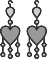 Earrings Vector Icon Design