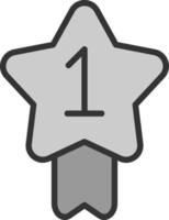 First Prize Vector Icon Design