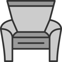 diseño de icono de vector de silla