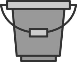 Bucket Vector Icon Design