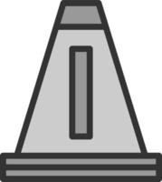 Traffic Cone Vector Icon Design