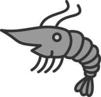 diseño de icono de vector de camarones