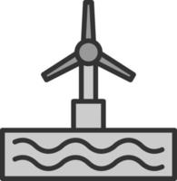 diseño de icono de vector de turbina