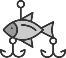 diseño de icono de vector de cebos de pesca