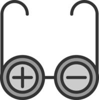 diseño de icono de vector de anteojos recetados