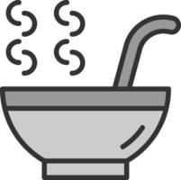 Hot Soup Vector Icon Design