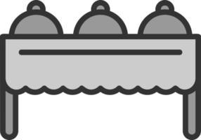 diseño de icono de vector de buffet