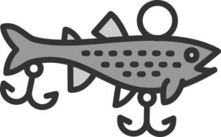 diseño de icono de vector de cebos de pesca