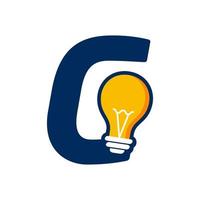 Initial G Idea Lamp vector