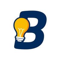 Initial B Idea Lamp vector