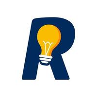 Initial R Idea Lamp vector