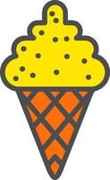 icono de vector de helado