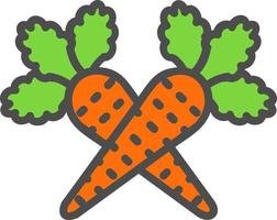 Carrot Vector icon