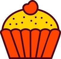 icono de vector de muffin