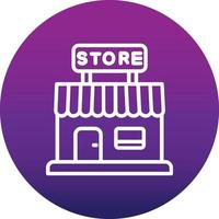 icono de vector de tienda