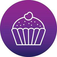 icono de vector de muffin