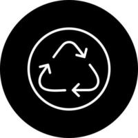 icono de vector de reciclaje