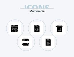 Multimedia Glyph Icon Pack 5 Icon Design. . . website. setup. box vector