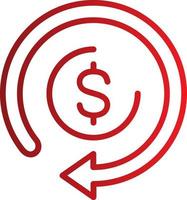 Refund Vector icon