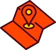 icono de vector de mapa