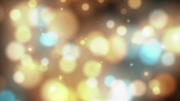 Abstract bokeh motion background beautiful light colorful. Glittering particles sparkle video