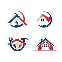 Community shelter home repair logo design vector