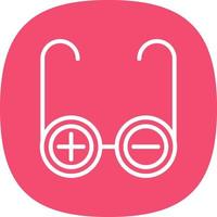 Prescription Glasses Vector Icon Design