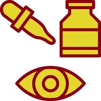 Eye Drops Vector Icon Design