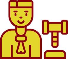 Judge Man Vector Icon Design