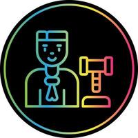 Judge Man Vector Icon Design