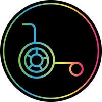 Wheelchair Vector Icon Design