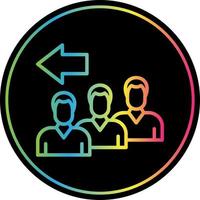 Queue Vector Icon Design