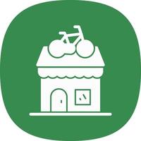 Bike Shop Vector Icon Design