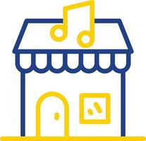 Music Shop Vector Icon Design