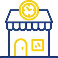 diseño de icono de vector de tienda de reloj