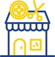 Tailor Shop Vector Icon Design