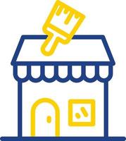 Paint Shop Vector Icon Design