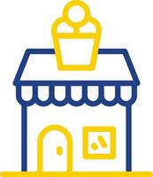 Icecream Shop Vector Icon Design