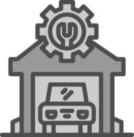 diseño de icono de vector de taller mecánico
