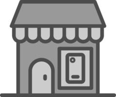 diseño de icono de vector de tienda móvil