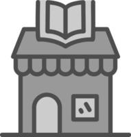 Book Shop Vector Icon Design