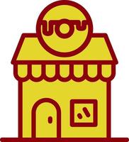 diseño de icono de vector de tienda de donas