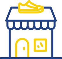 Shoe Shop Vector Icon Design