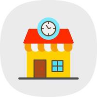 Clock Shop Vector Icon Design