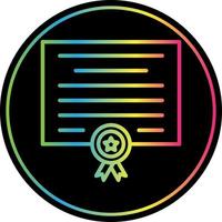 diseño de icono de vector de certificado