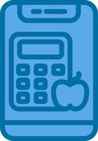 Calorie Calculator Vector Icon Design