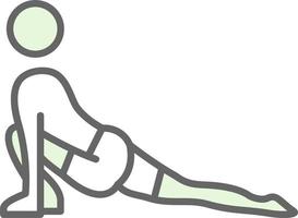 Low Lunge Right Vector Icon Design