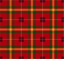 Red Christmas pattern. Scottish traditional ornament. Vector illustration