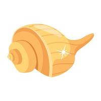 Trendy Conch Concepts vector