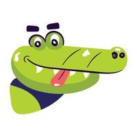 Trendy Crocodile Concepts vector